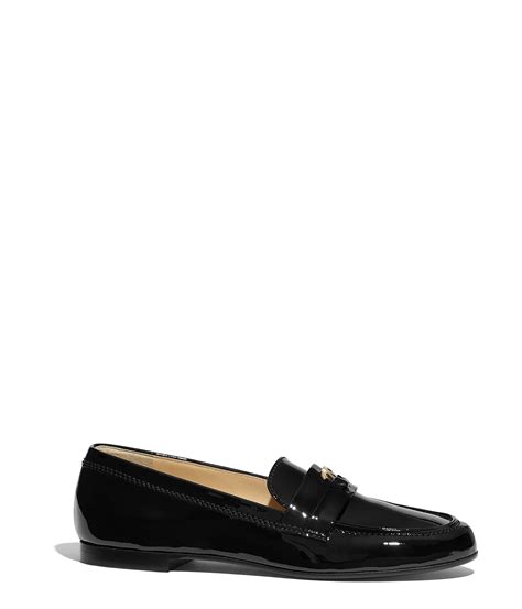 chanel patent calfskin loafers|real real chanel loafers.